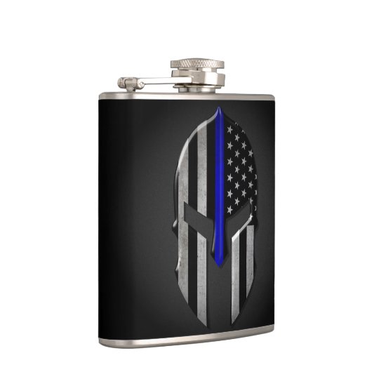 Molon Labe Thin Blue Line Heupfles (Rechts)