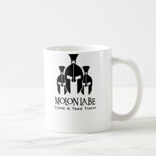 MOLON LABE Triple Threat words Koffiemok