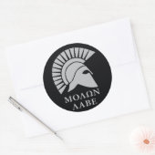 Molon Labe vers01 ronde decal sticker (Envelop)