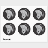 Molon Labe vers02 ronde decal sticker (Vel)