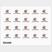 Molon Labe. Vierkante Sticker (Vel)