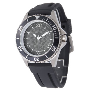 Molon Labe Warrior Laurels Bekijk Carbon Style Horloge