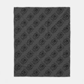 Molon Labe Warrior Laurels op zwarte koolstof Fleece Deken (Voorkant)