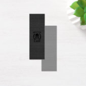Molon Labe Warrior Laurels op zwarte koolstof Mini Visitekaartjes (Bureau)