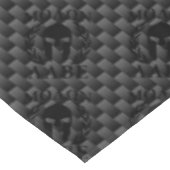 Molon Labe Warrior Laurels op zwarte koolstof Tafelkleed (Gekanteld)