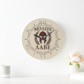 Molon Labe Warrior Mask Laurels Dial Grote Klok (Huis)