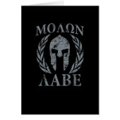 Molon Labe Warrior Mask Laurels on Black (Voorkant)