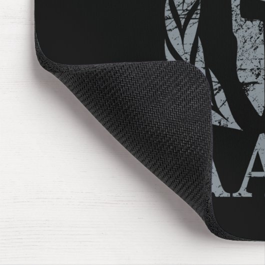 Molon Labe Warrior Mask Laurels on Black Muismat (Hoek)