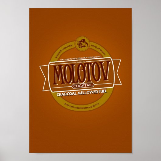 Molotov Cocktail Beer Poster (Voorkant)