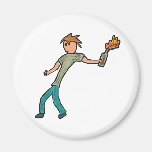 Molotov Cocktail Magneet (Voorkant)