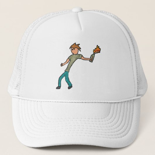 Molotov Cocktail Trucker Pet (Voorkant)