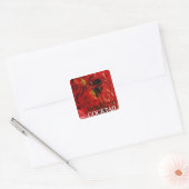 MOLOTOV COCKTAIL! VIERKANTE STICKER (Envelop)