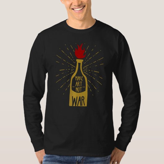 Molotov Oplossing Graffiti Activisme 1 T-shirt (Voorkant)
