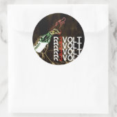Molotov-Sticker Ronde Sticker (Tas)