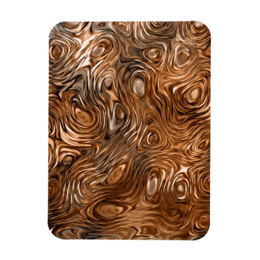 Molten "Copper" print premium magneet (Verticaal)
