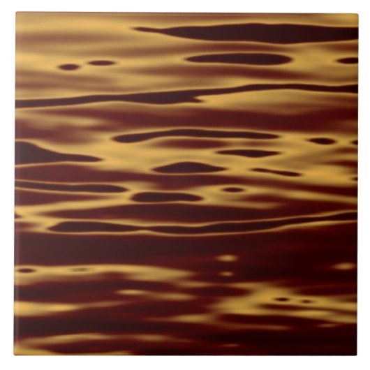 Molten Gold Ripple-effect Tegeltje (Voorkant)