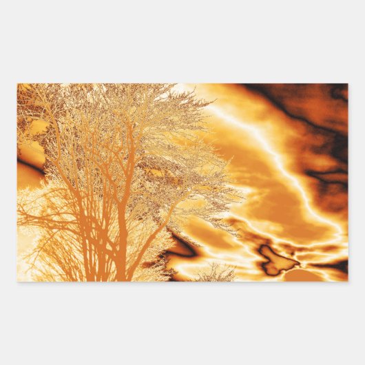 Molten Gold Trees sticker (Voorkant)
