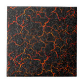 Molten hot lava door gekraakte aarde tegeltje (Voorkant)