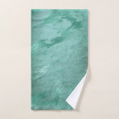 Molten Jade | Emerald Green Luxury Marble Bad Handdoek (Handdoek)