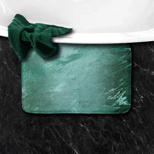 Molten Jade | Emerald Green Luxury Marble Badmat
