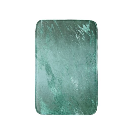 Molten Jade | Emerald Green Luxury Marble Badmat (Voorkant Verticaal)