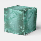 Molten Jade | Emerald Green Luxury Marble Bedankdoosjes (Achterkant)