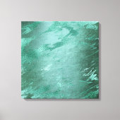 Molten Jade | Emerald Green Luxury Marble Canvas Afdruk (Voorkant)