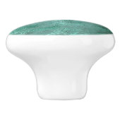 Molten Jade | Emerald Green Luxury Marble Keramische Knop (Zijkant)