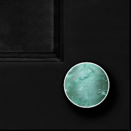 Molten Jade | Emerald Green Luxury Marble Keramische Knop