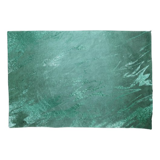 Molten Jade | Emerald Green Luxury Marble Kussensloop (Voorkant)