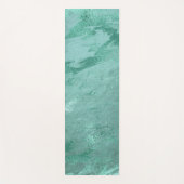 Molten Jade | Emerald Green Luxury Marble Yogamat (Voorkant)