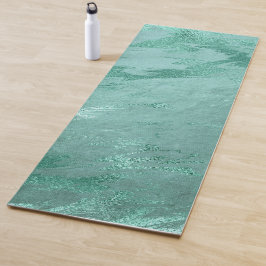 Molten Jade | Emerald Green Luxury Marble Yogamat