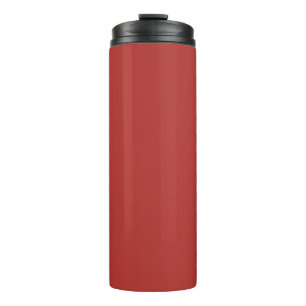 Molten Lava Dark Red Solid Color Print Thermosbeker