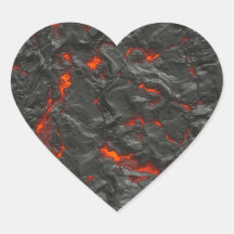 Molten lava vulcano zwart en rood