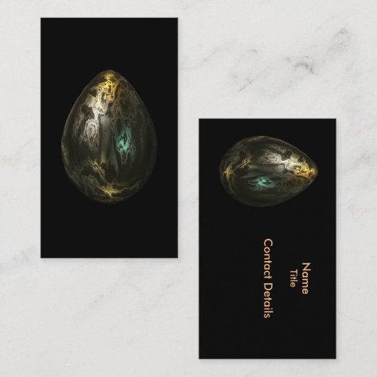 Molten Metal Egg Visitekaartje (Voorkant / Achterkant)