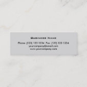 Molten print visitekaartje skinny grijs (Achterkant)