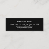 Molten print visitekaartje zwart (Achterkant)