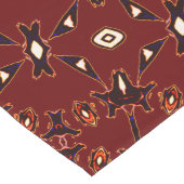 Molten Red Native Line Art Table Runner Lange Tafelloper (Hoek)