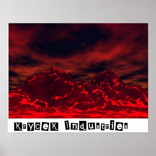 Molten Skies Poster (Voorkant)