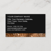 Molten visitekaartje zwarte streep voor afdruk van (Achterkant)