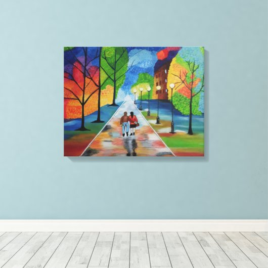 Molto amore per vicinato door Onbekend Canvas Afdruk (Insitu (Houten vloer))