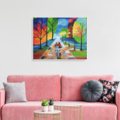 Molto amore per vicinato door Onbekend Canvas Afdruk (Insitu (Woonkamer))