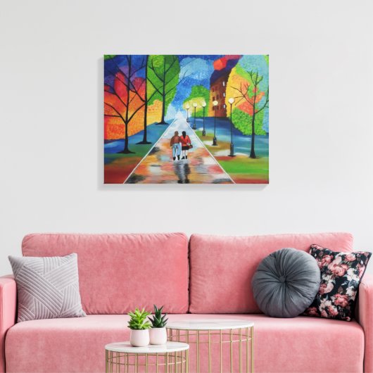 Molto amore per vicinato door Onbekend Canvas Afdruk (Insitu (Woonkamer))