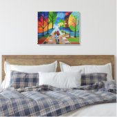 Molto amore per vicinato door Onbekend Canvas Afdruk (Insitu (Slaapkamer))