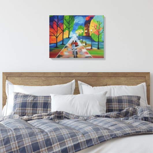 Molto amore per vicinato door Onbekend Canvas Afdruk (Insitu (Slaapkamer))