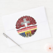 Molu Moldauisch Schweizer Schweiz Baum Wurzel Ronde Sticker (Envelop)