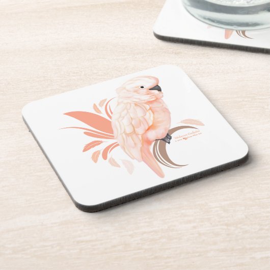 Moluccan Cockatau Drankjes Onderzetter (Linkerzijde)