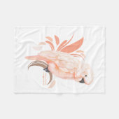 Moluccan Cockatau Fleece Deken (Voorkant (Horizontaal))