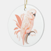 Moluccan Cockatau Keramisch Ornament (Links)