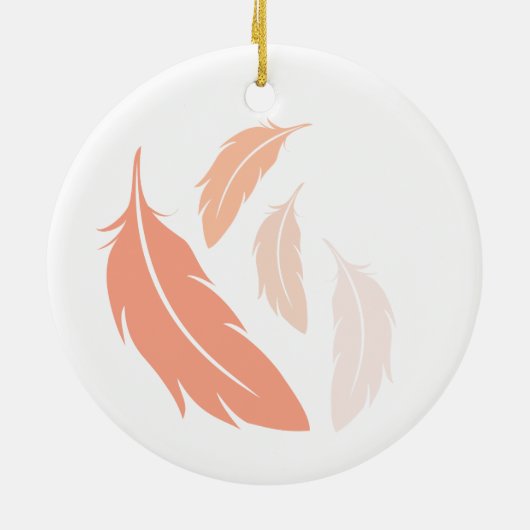 Moluccan Cockatau Keramisch Ornament (Achterkant)